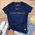 Camiseta Femenina Continue - Azul