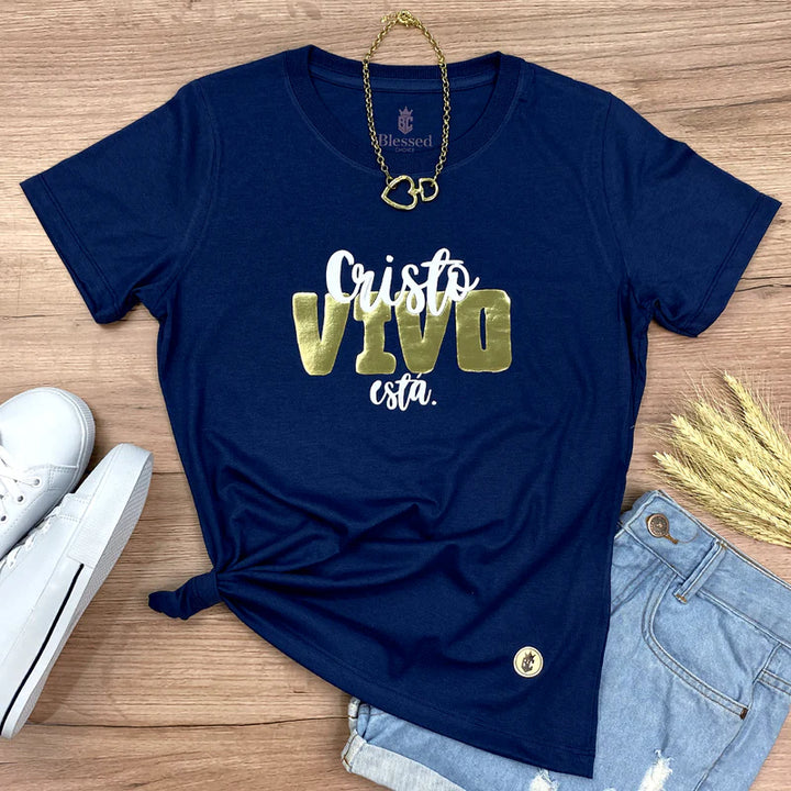 Camiseta Femenina  #color_azul