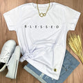 Camiseta Femenina B.L.E.S.S.E.D - Blanca