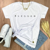 Camiseta Femenina BLESSED #color_blanca