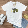 Camiseta Femenina Cristo vivo está - Blanca