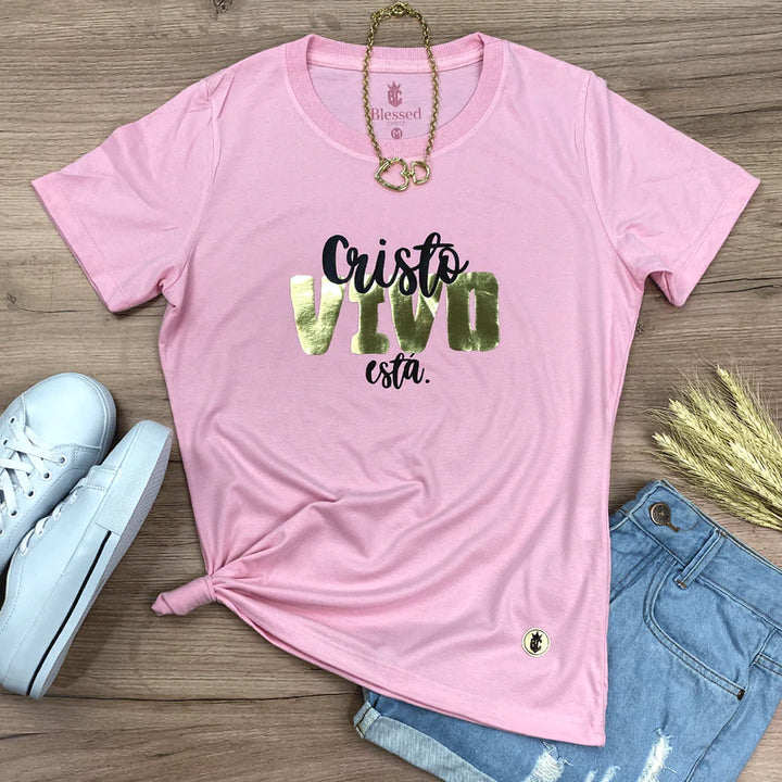 Camiseta Femenina  #color_rosa