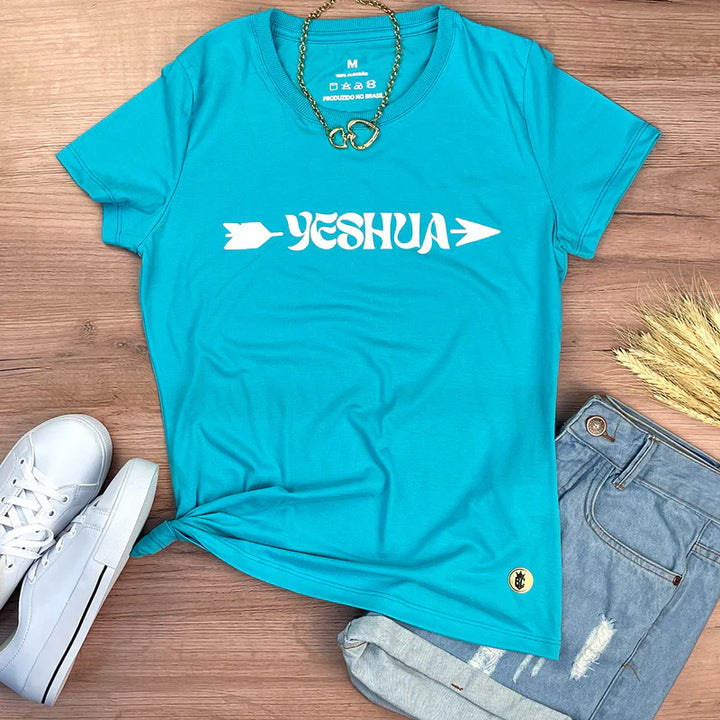 Camiseta Femenina BLESSED #color_turquesa