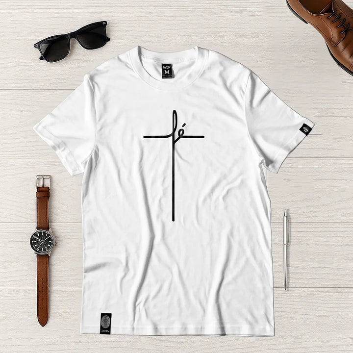 Camiseta Masculina Fe #color_blanca