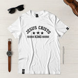 Camiseta Masculina Jesuscristo King #color_blanca