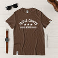 Camiseta Masculina Jesuscristo King - Marron