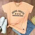 Camiseta Femenina Jesus Cristo King - Salmon