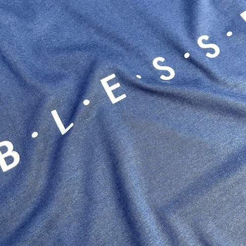 Camiseta Femenina BLESSED #color_azul