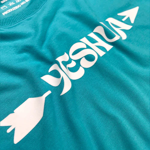 Camiseta Femenina BLESSED #color_turquesa