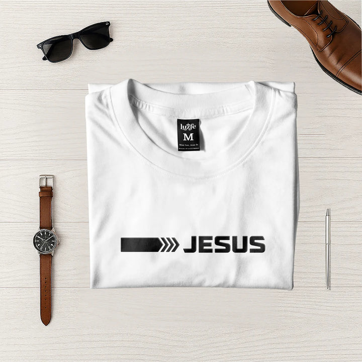 Camiseta Masculina Jesus #color_blanca