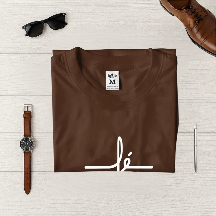 Camiseta Masculina Fe #color_marron