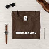 Camiseta Masculina Jesus #color_marron