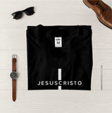 Camiseta Masculina Cruz Jesuscristo #color_negra