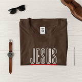 Camisetas Masculina Jesus, Yeshua, Jesus #color_marron