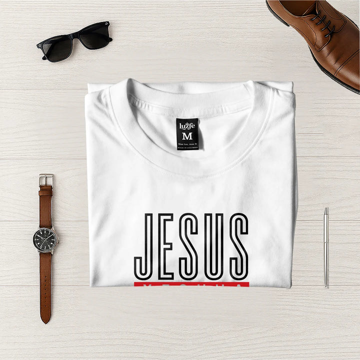 Camisetas Masculina Jesus, Yeshua, Jesus #color_blanca