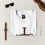 Camiseta Masculina Cruz clavos #color_blanca