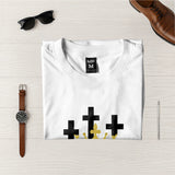 Camiseta Masculina Leon Con crucez #color_blanca