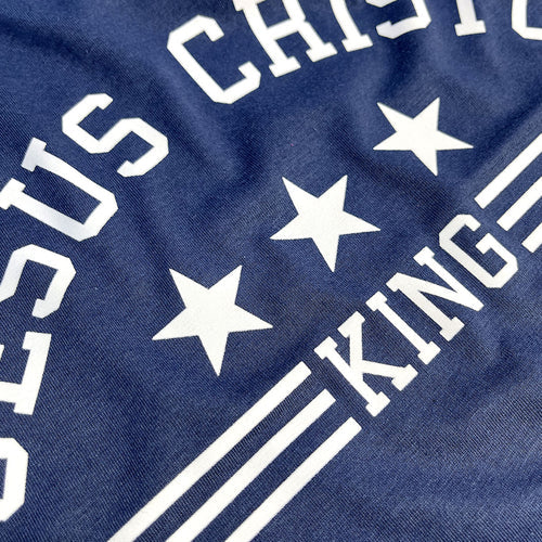 Camiseta Femenina Jesus Cristo King #color_azul