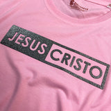 Camiseta Femenina Jesus Cristo #color_rosa