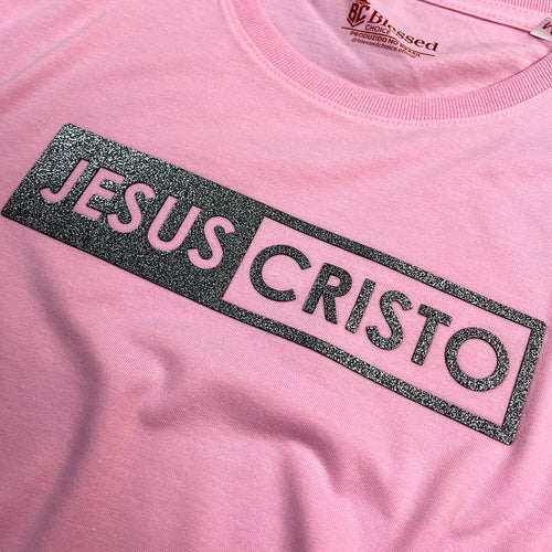 Camiseta Femenina Jesus Cristo #color_rosa