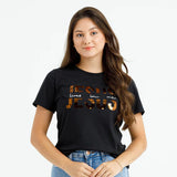 Camiseta Feminina Jesus vive en mi Jesus #color_negra