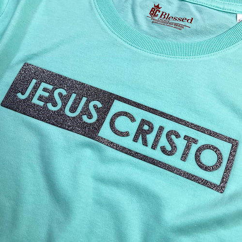 Camiseta Femenina Jesus Cristo #color_verdementa