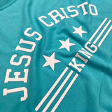 Camiseta Femenina Jesus Cristo King #color_turquesa
