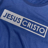 Camiseta Femenina Jesus Cristo #color_azul