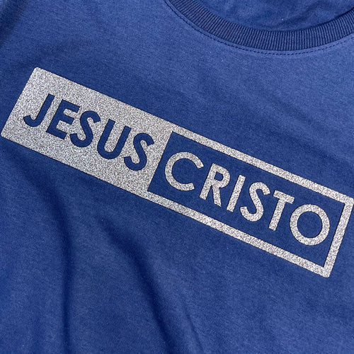 Camiseta Femenina Jesus Cristo #color_azul
