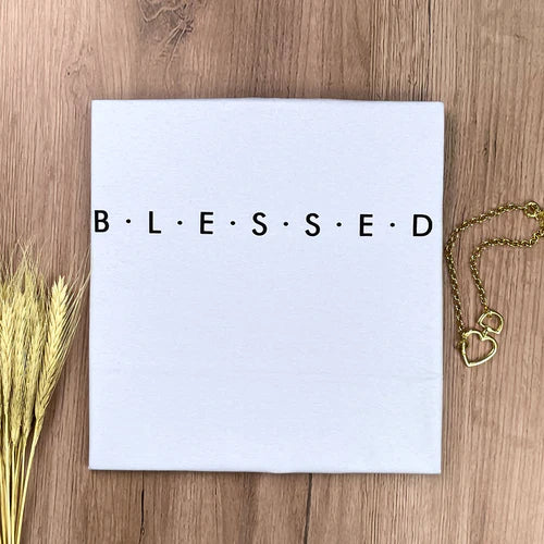 Camiseta Femenina BLESSED #color_blanca