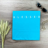Camiseta Femenina BLESSED #color_turquesa