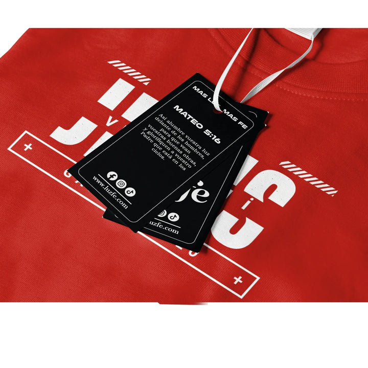 Camiseta masculina Santo Jesus vive en vi #color_roja