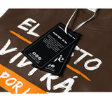 Camiseta Masculina El justo por la fe vivira #color_marron