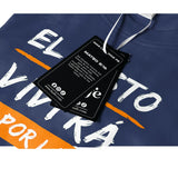 Camiseta Masculina El justo por la fe vivira #color_azul