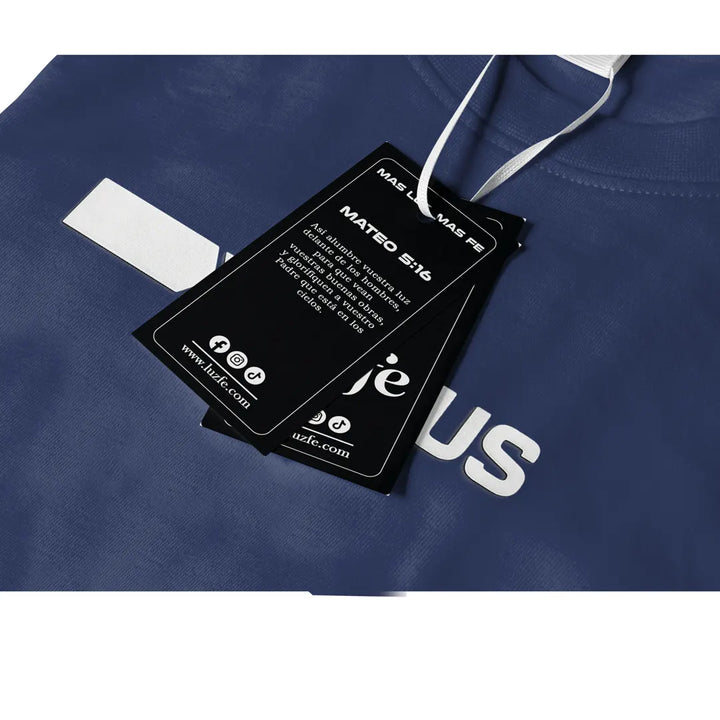 Camiseta Masculina Jesus #color_azul