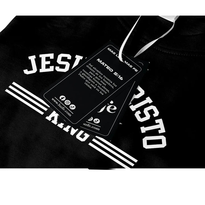 Camiseta Masculina Jesuscristo King #color_negra