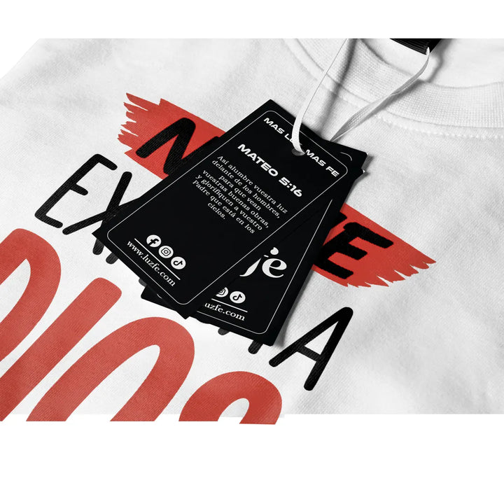 Camiseta Masculina Nadie explica a Dios #color_blanca