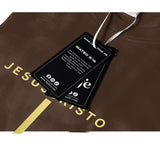 Camiseta Masculina Cruz Jesuscristo Dorada #color_marron