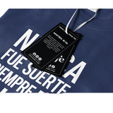 Camiseta Masculina Nunca fue suerte siempre fue DIos #color_azul