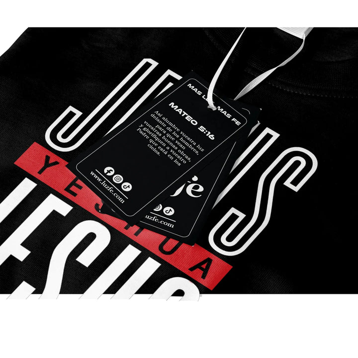 Camisetas Masculina Jesus, Yeshua, Jesus #color_negra