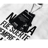 Camiseta Masculina Nunca fue suerte siempre fue DIos #color_blanca