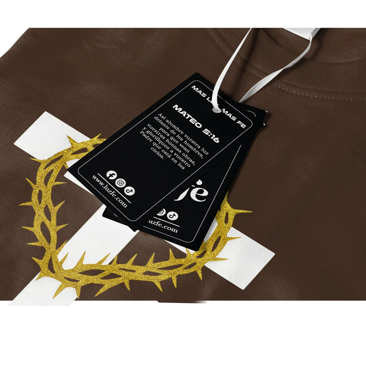 Camiseta Masculina Cruz con corona
