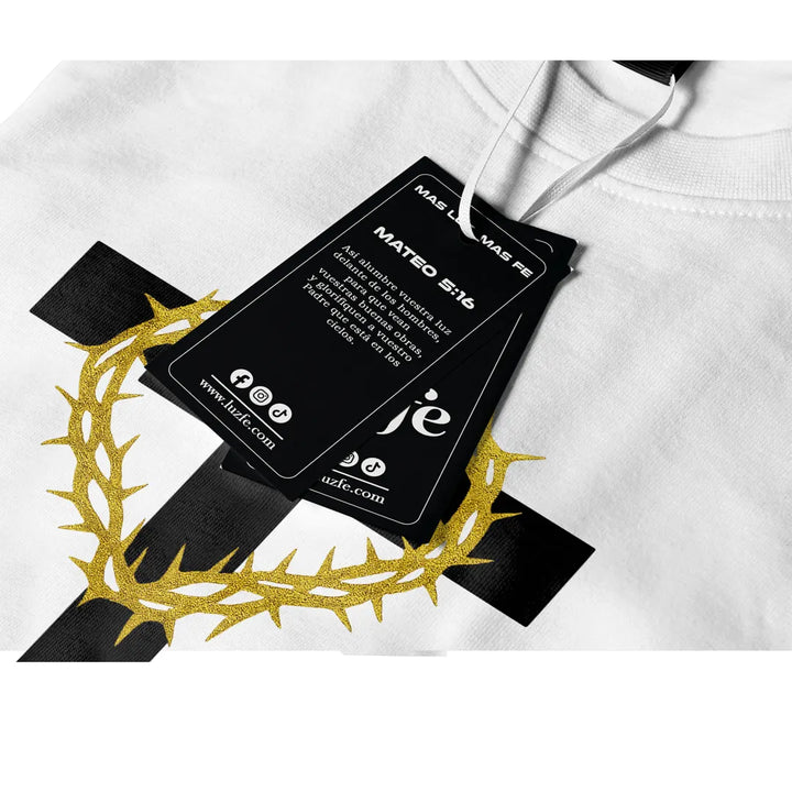 Camiseta Masculina Cruz con corona