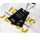 Camiseta Masculina Jesus vive en mi #color_blanca