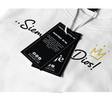 Camiseta Masculina Siempre fue Dios #color_blanca