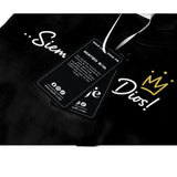 Camiseta Masculina Siempre fue Dios #color_negra