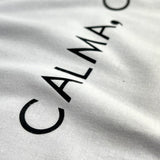 Camiseta Feminina Calma, Confia. Jesus #color_blanca