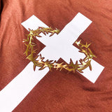 Camiseta Masculina Cruz con corona