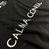 Camisetas Masculina calma, confia #color_negra