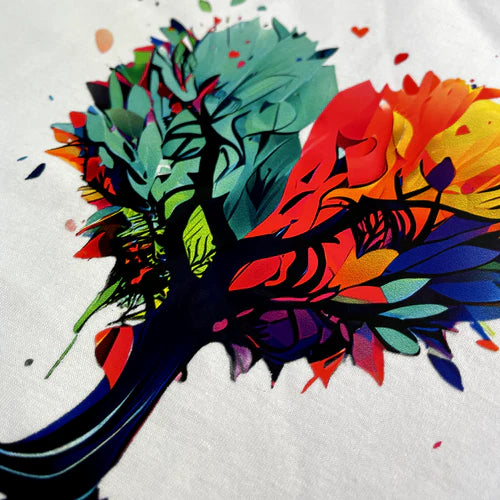 Camiseta Femenina Arbol de Corazon #color_blanca